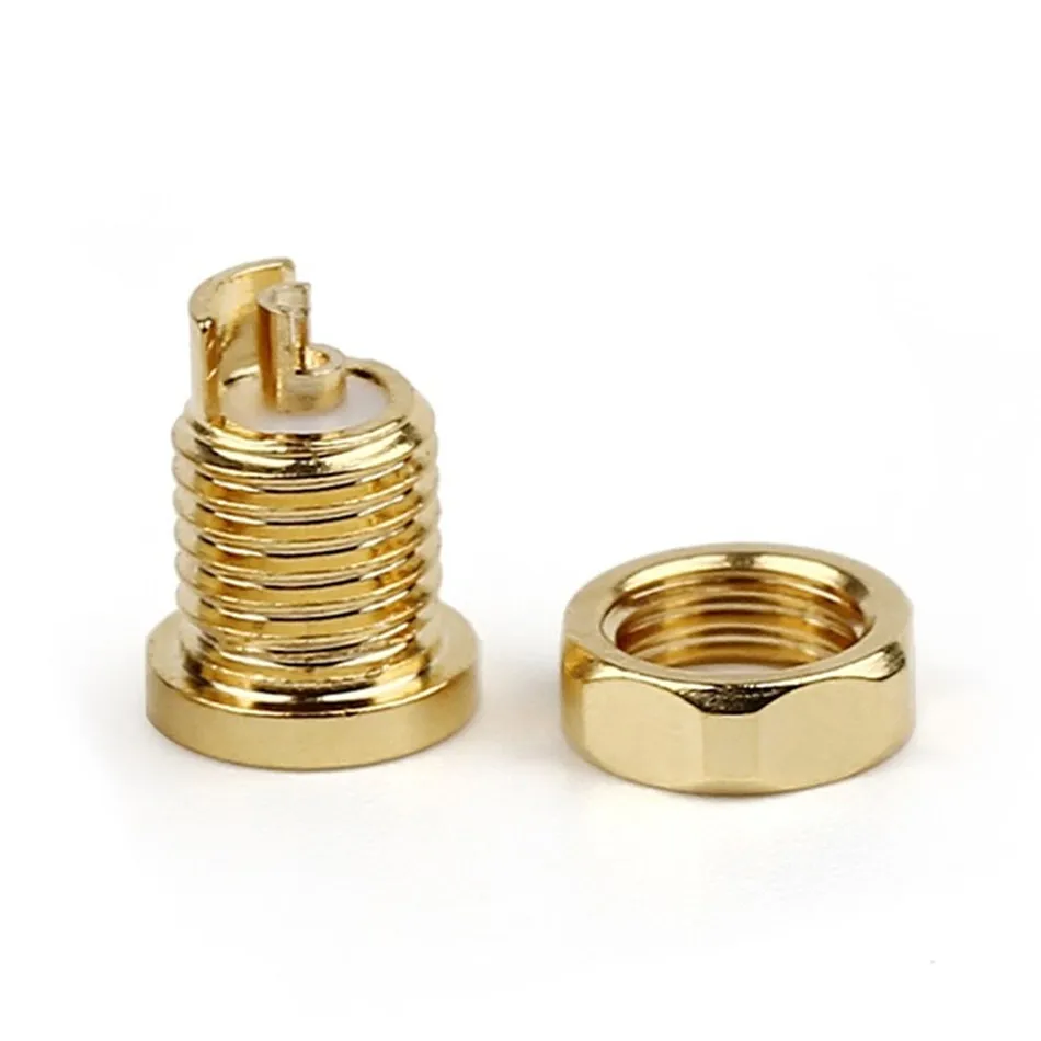 10PCS Headset Pin Female Jack Adapter For MMCX DIY Audio Plug IE800 Beryllium Copper Gold Plated PCB Mount Solder Wire Connector