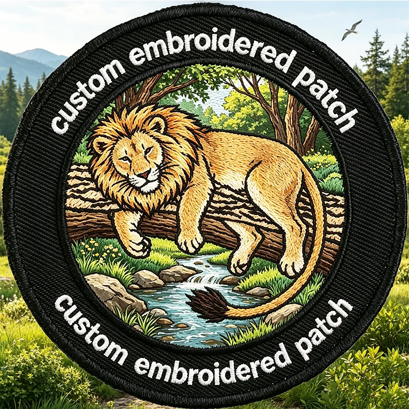 Make Your Own Custom Embroidered Patches - Personalized Iron-On Logo Patch for Clothes, Backpacks, Hats and DIY Hook and Loop