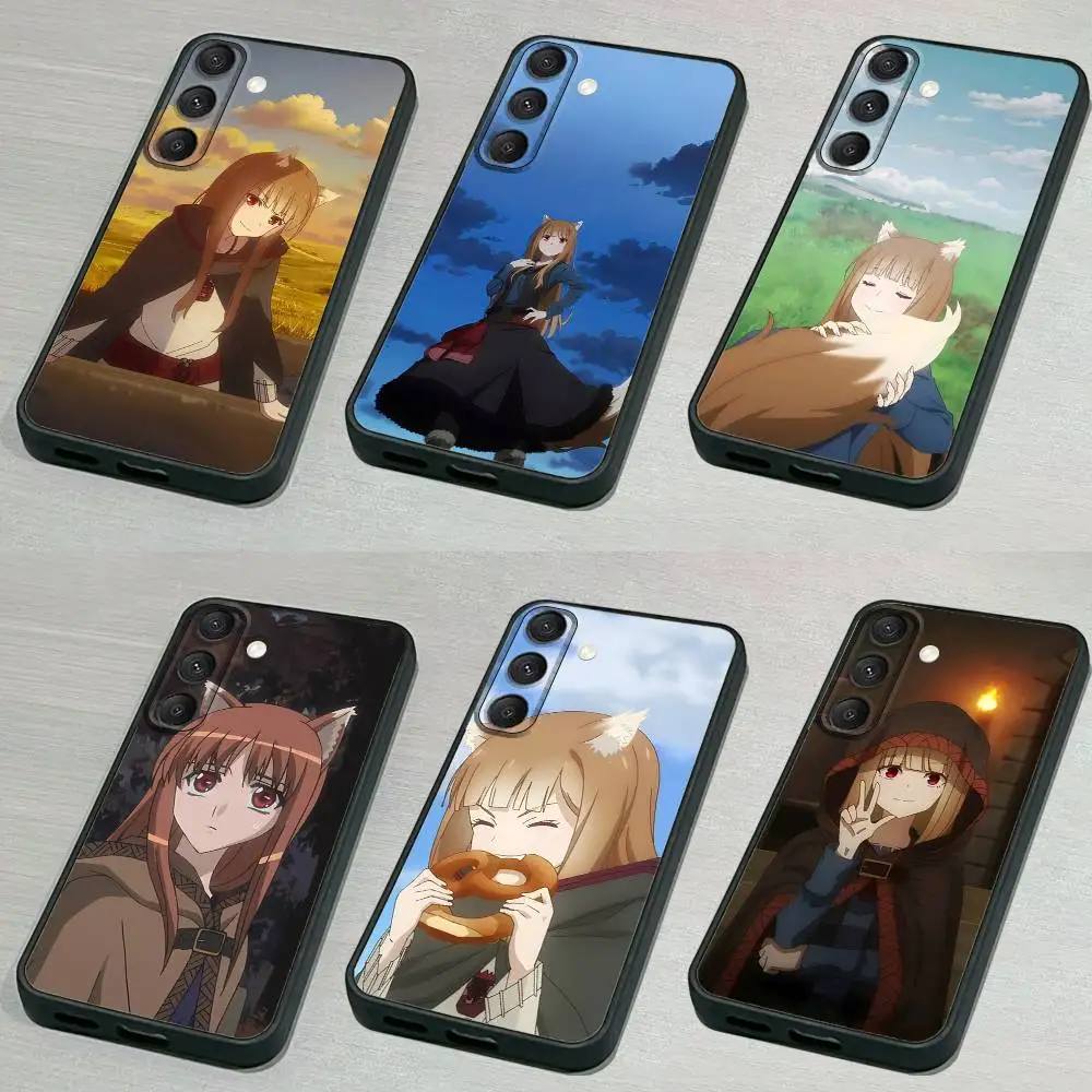 

S-Spice and W-Wol Phone Case For Samsung S 25,24,23,22,30,21,10,9,Ultra,Plus,Lite,FE,4,5G Black Soft Case