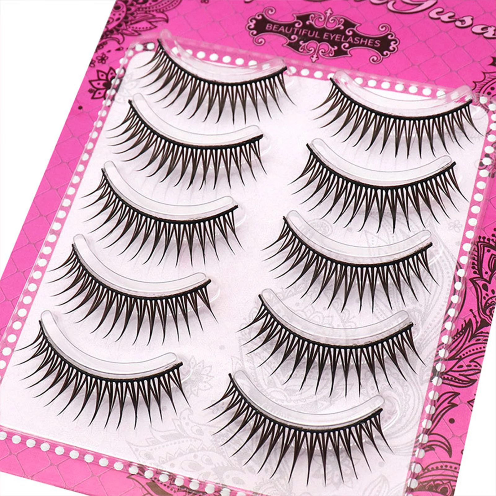 Natte Tip Valse Wimpers Een Vorm Zwart 9 11 Mm Gemengde C Krul Volledige Strip Valse Wimpers Voor Vrouwen Party make-up