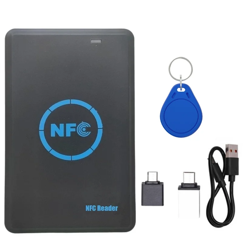 

FULL-RFID Smart Chip Duplicator Clone+ UID Keychain Reader Copier 5 Frequency HID 125K/IC/ID 13.56Mhz 125Khz Token Writer