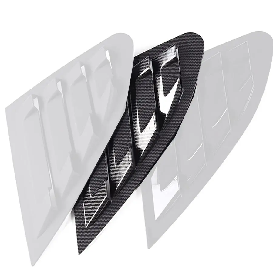 Rear Side Window Quarter Louver Cover, Glossy Black,for Malibu XL 2016-2020