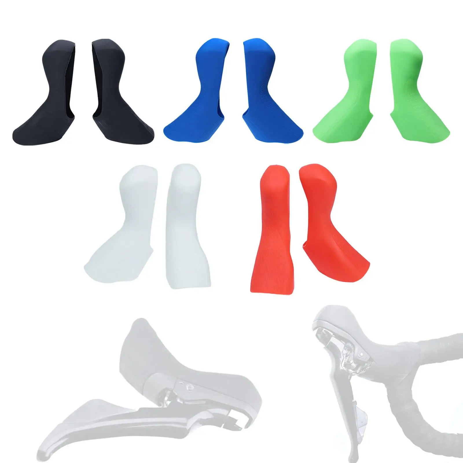 

Brake Gear Silicone Covers Tear Resistant Comfortable Grip Easy to Use 2x