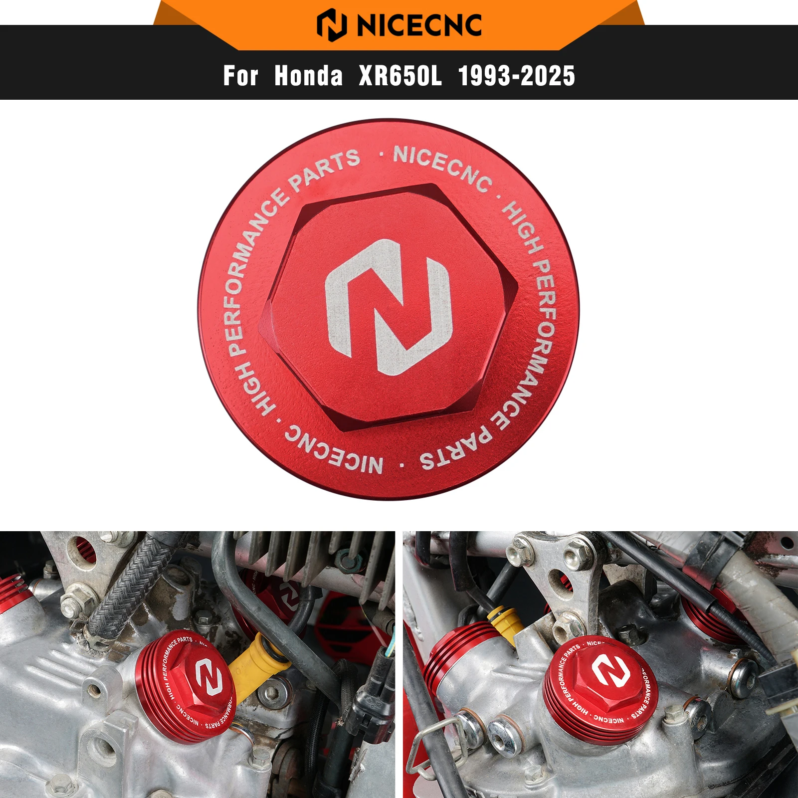 

NICECNC For Honda XR650L 1993-2025 XR600R 1985-2000 XR500R XR350R XL600R XL350R NX650 Motorcycle Valve Tappet Cover Replace