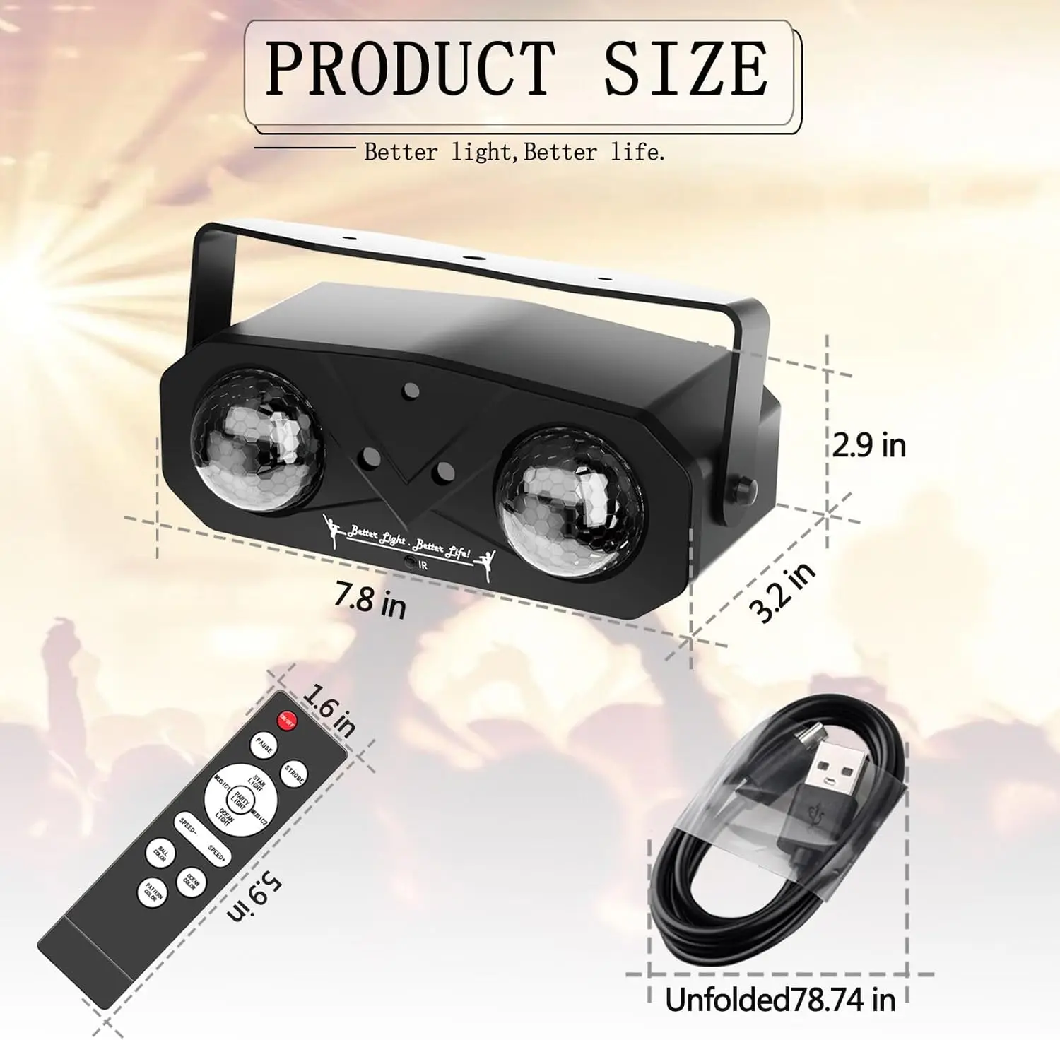 أضواء الحفلات السماء المرصعة بالنجوم العارض موجة المحيط العارض ، DJ Dicso الكرة ضوء المنزل مع جهاز التحكم عن بعد ، المزاج ضوء ديكور غرفة المنزل #2