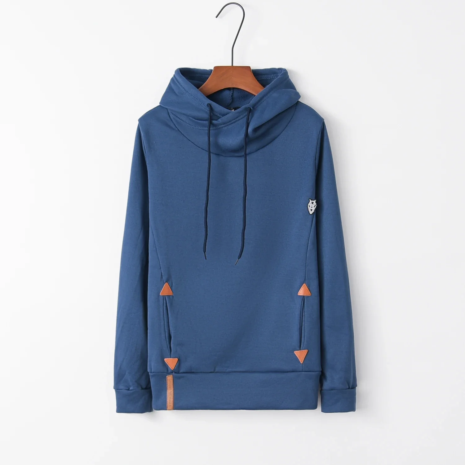 Fashion Trend Autumn Long Sleeve Pocket Embroidered Hoodie