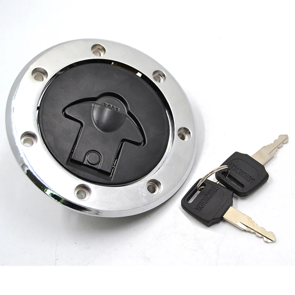 Aluminum Fuel Gas Tank Cap Cover with Key for Kawasaki KLE500 KLE400 KLE250 Anhelo ZXR750 ZXR400 ZZR400 ZZR600 ZX250 ZX900