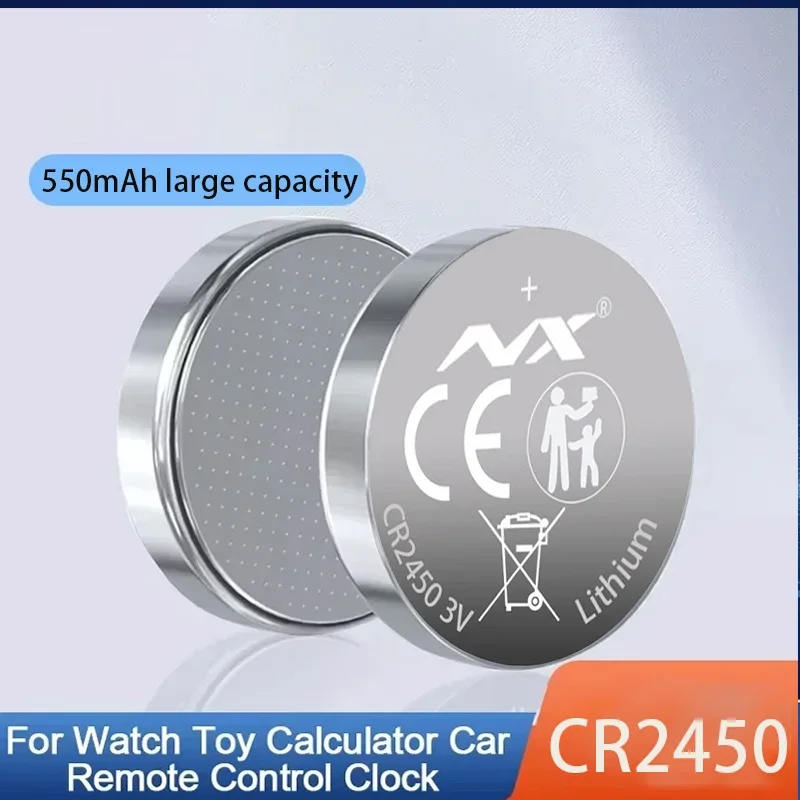 3V CR2450 battery Lithium Button cell 550mAh CR 2450 5029LC LM2450 DL2450 CR2450N BR2450 Cell Coin Battery for Watch toys