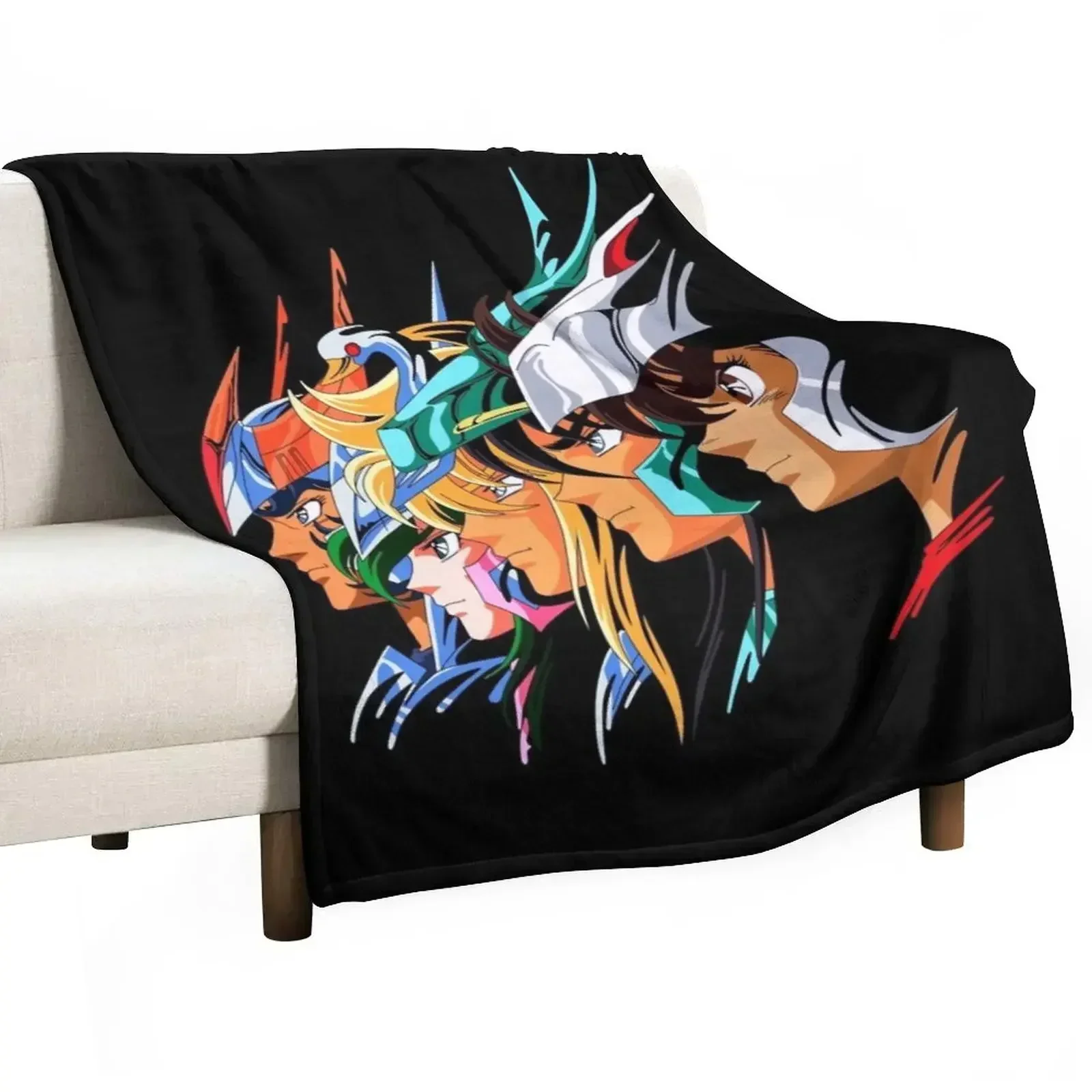 Caballeros del zodiaco - Bronze saints #3 Throw Blanket blankets ands Hairys Soft Big Blankets