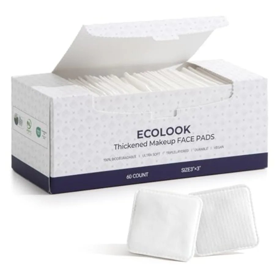 Pa Face Trle-Layer Textured Eoliating and Ultra-Soft nced Edges, Lint-Free and No Tear Trle-Laye Facial pad Gentle All Skin Typ
