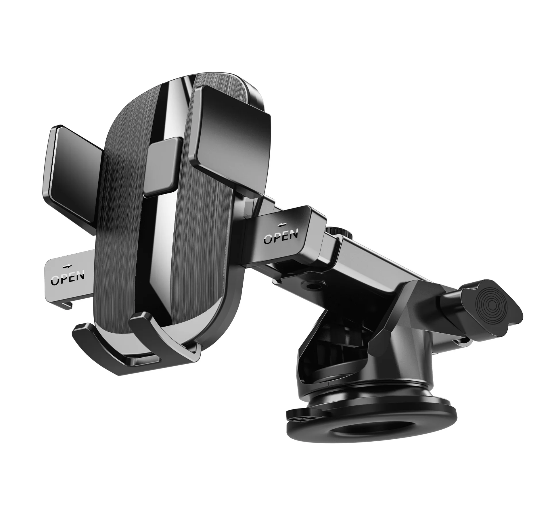 Sucker Adjustable Car Phone Holder For iPhone 16 15 14 Pro Max Cases Xiaomi Samsung S24 Google GPS Mount Phone Stand Accessories