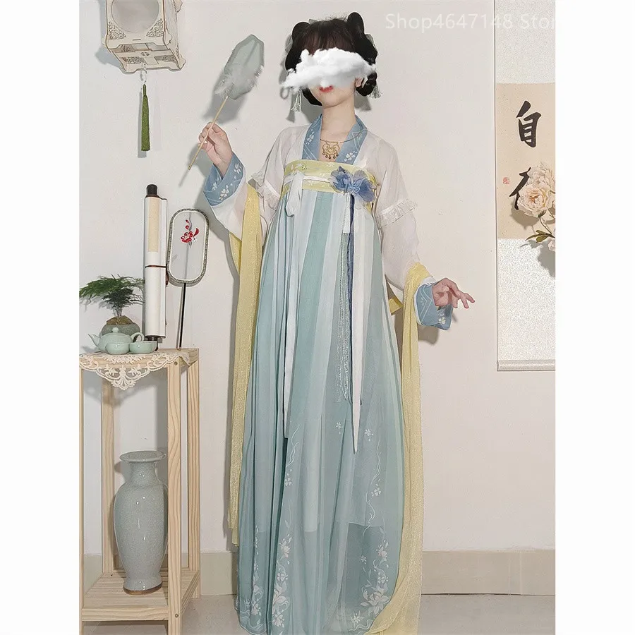 

Chinese Traditional Hanfu Dress Female Song Dynasty Ancient Costumes Elegant Oriental Chinese Clothes Cosplay Hanfu Women Modern