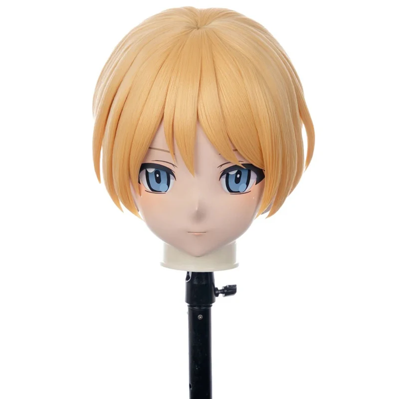

(MEO030) Customize Handmade Full Head Lockable Crossdress Male to Female Japanese Cartoon Anime Game Character Kigurumi Mask