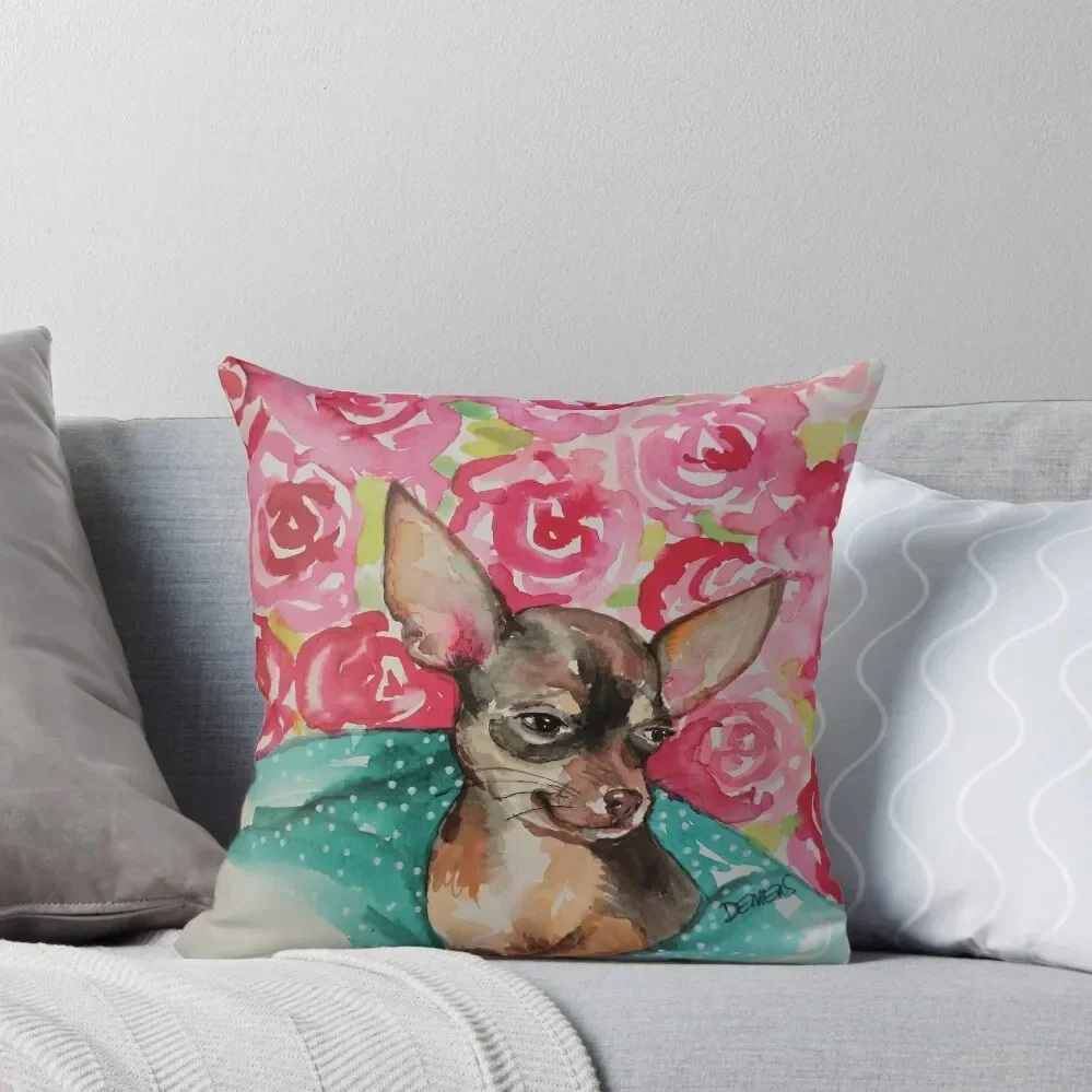 

lola chihuahua Throw Pillow Pillows Aesthetic Sofa Decorative Covers Luxury Cushion Cover pillow