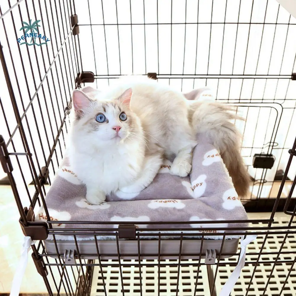 

Thicken Cat Cage Platform Mat Double Sided Warm Pet Hammock Blanket Soft Comfortable Dog Kennel Mat For Cats Dogs Rabbit