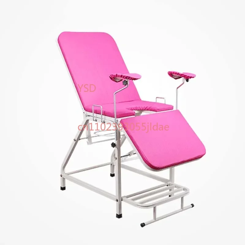 Good Price Adjustable Gynecological Examination Chair | Portable Chair with Stirrup for Hospital Delivery