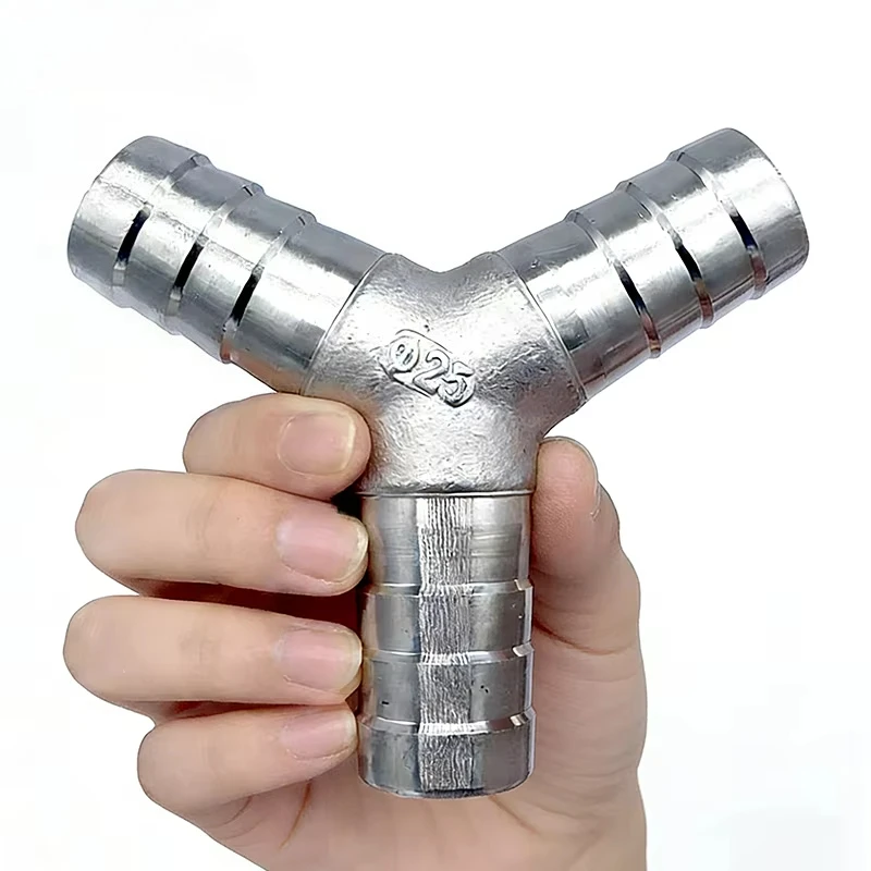 304 stainless steel pagoda tee Y-shaped T-shaped three-pronged pagoda hose tracheoskin pipe joint 1520