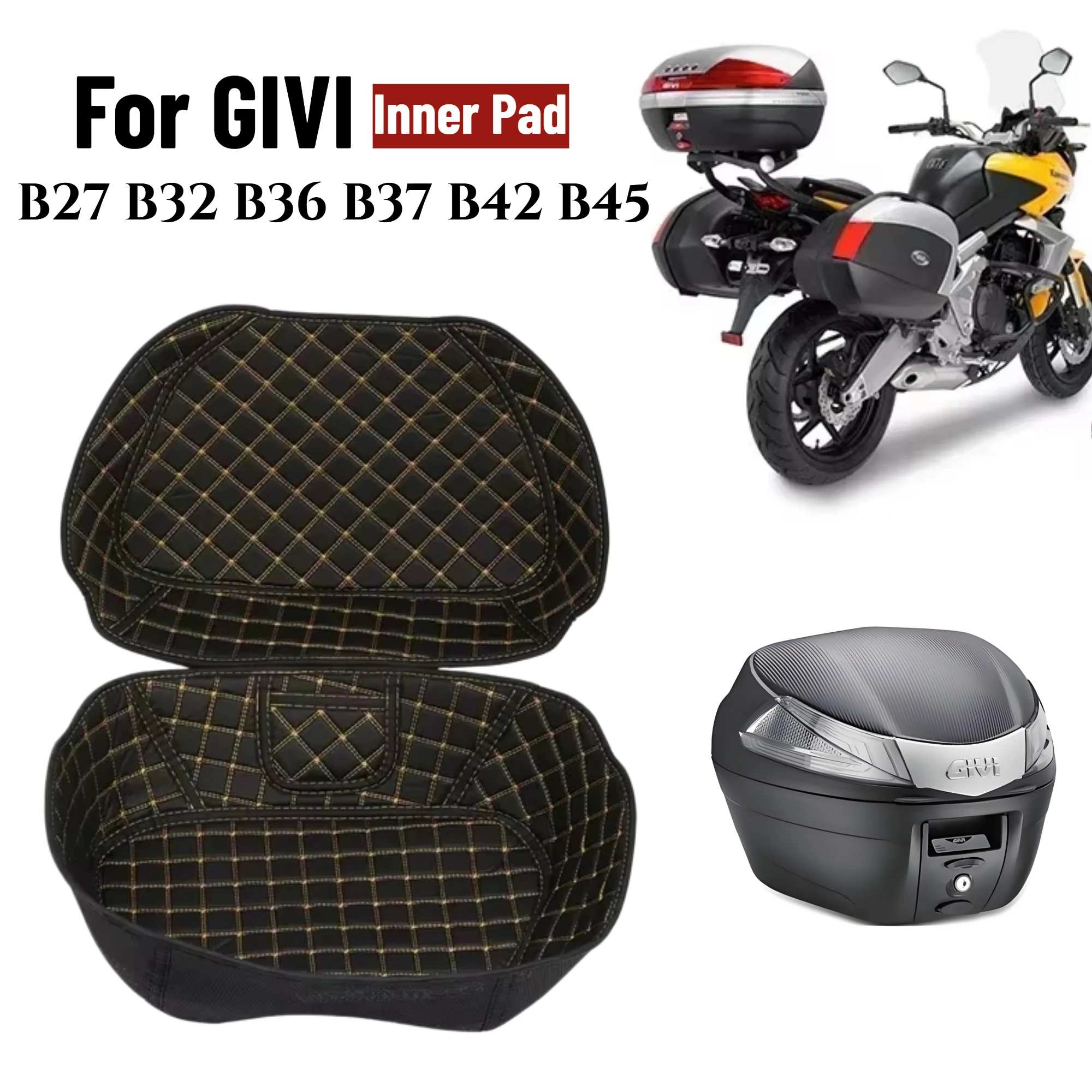 For GIVI B27 B32 B36 B37 B42 B45 Motorcycle Rear Seat Trunk Bag Portable Inner Pads Top Case Lining Protector Storage Box Mat