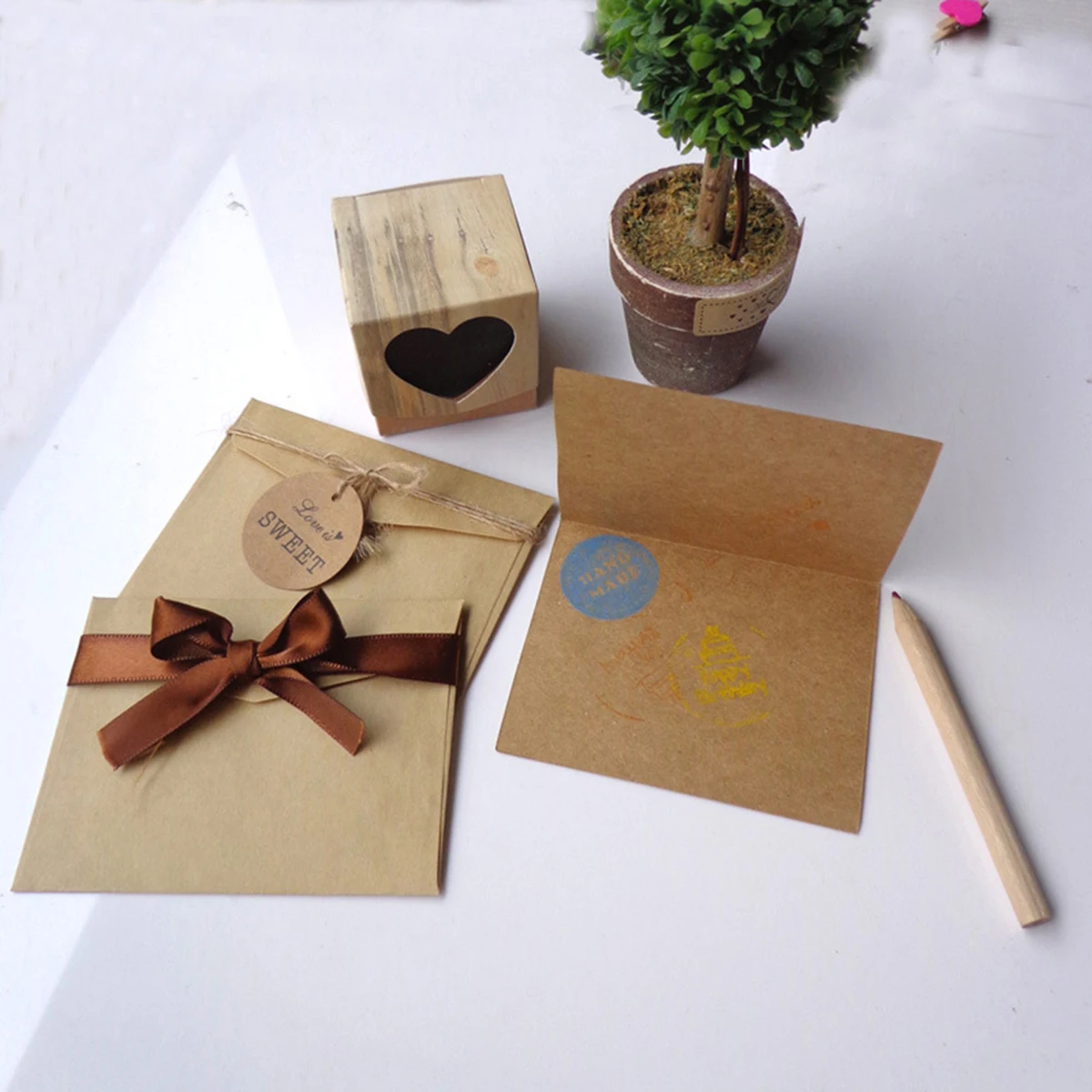 

36 Pcs Card Thank You Cards Kraft Paper Elegant for Wedding Brown
