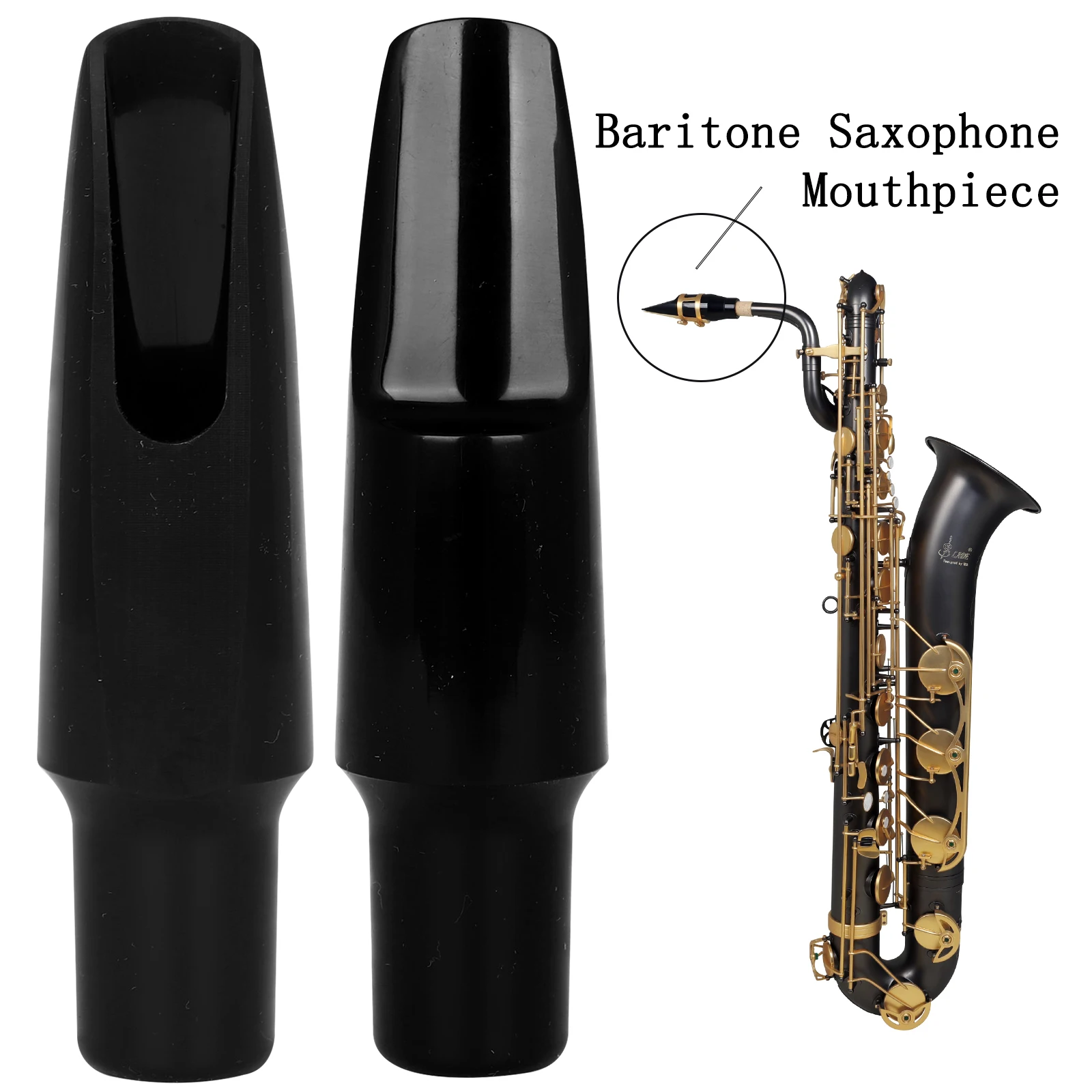 

Baritone Saxophone Mouthpiece Bakelite Material Baritone Sax Professional Mouthpiece Woodwind Instrument Accessories & Parts