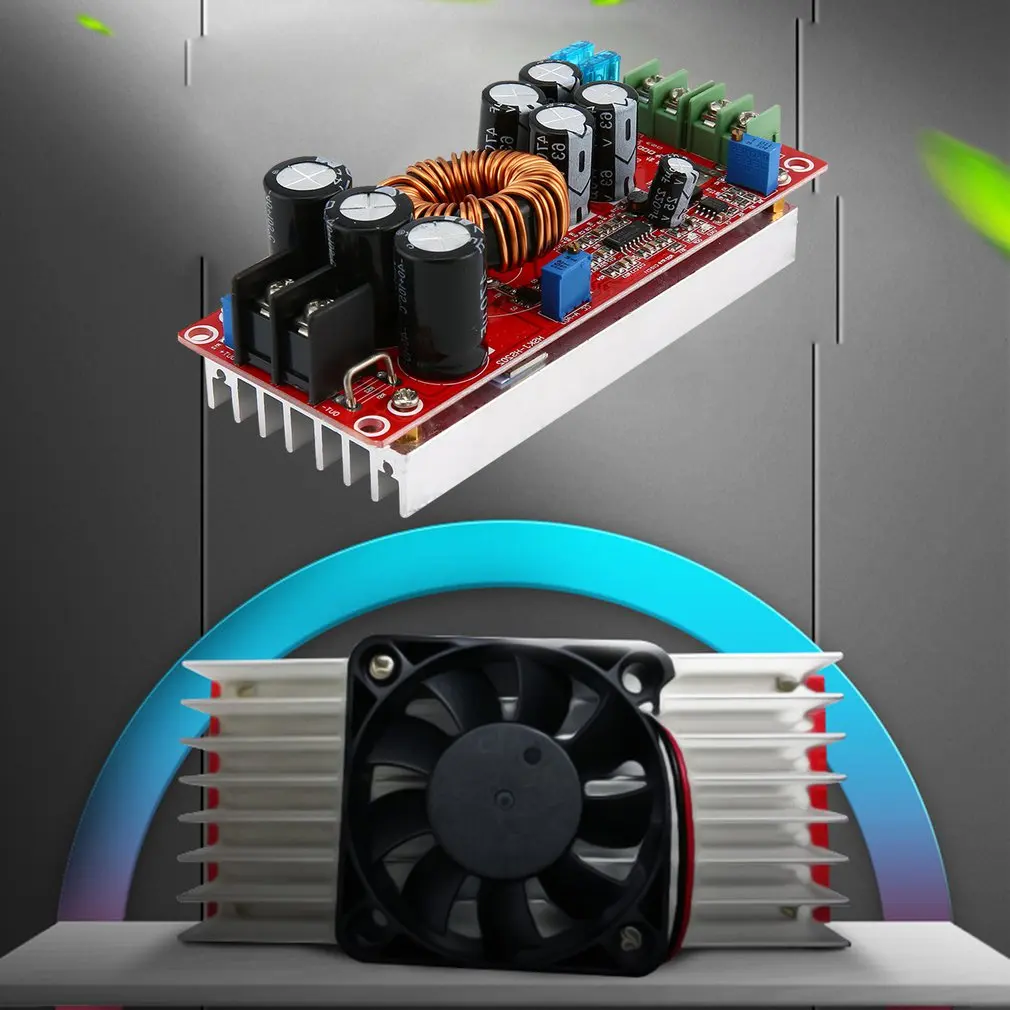 

1200W 20A DC Step-up Power Supply Module Converter Boost Car 8-60V to 12-83V L BSIDE Dropshipping Wholesale Hot