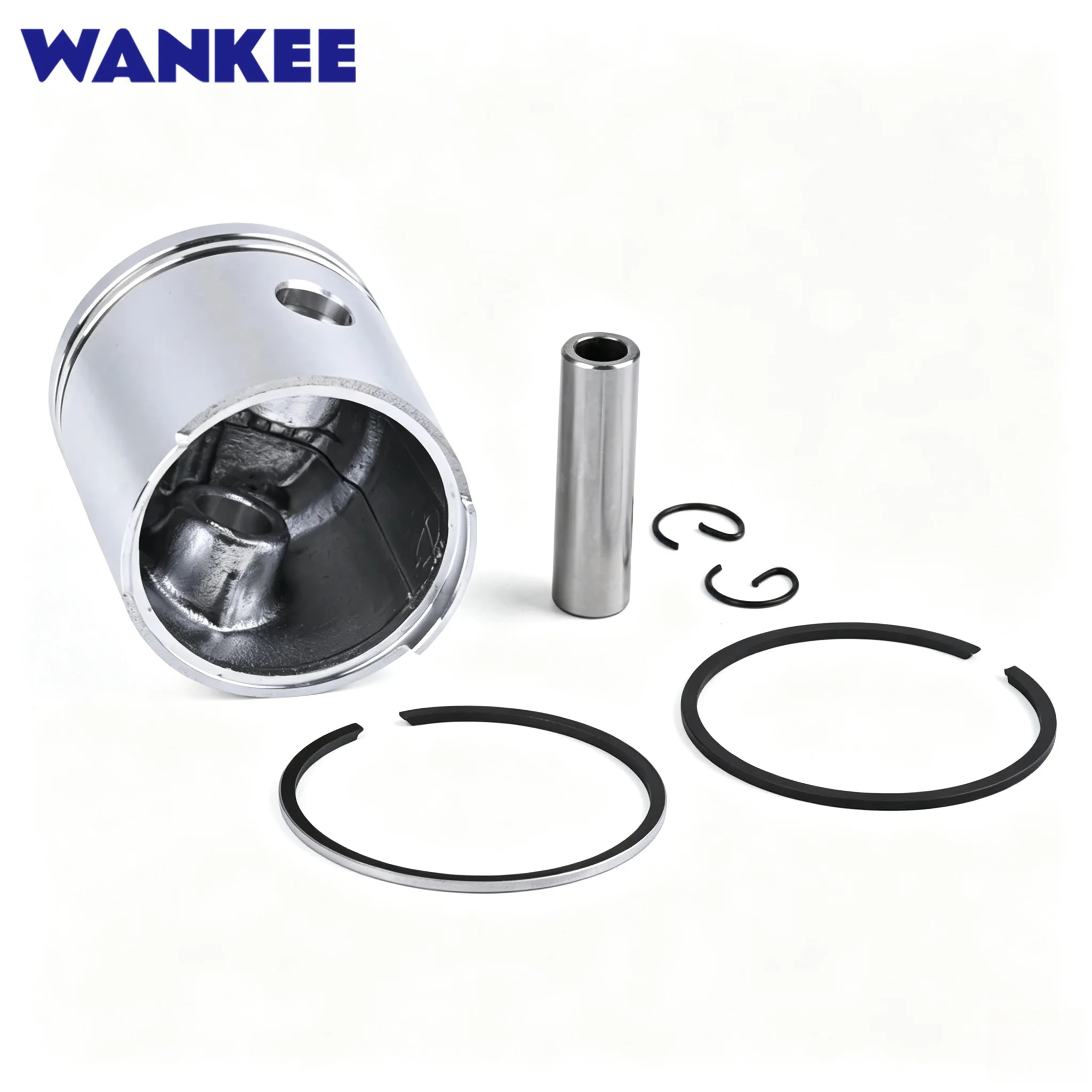 Piston Kit Standard for Tohatsu Outboard Motor 309-00001 47mm 302-00011 Compatible with 2.5HP 3.5HP Parsun 3.6HP T3.6-04020001