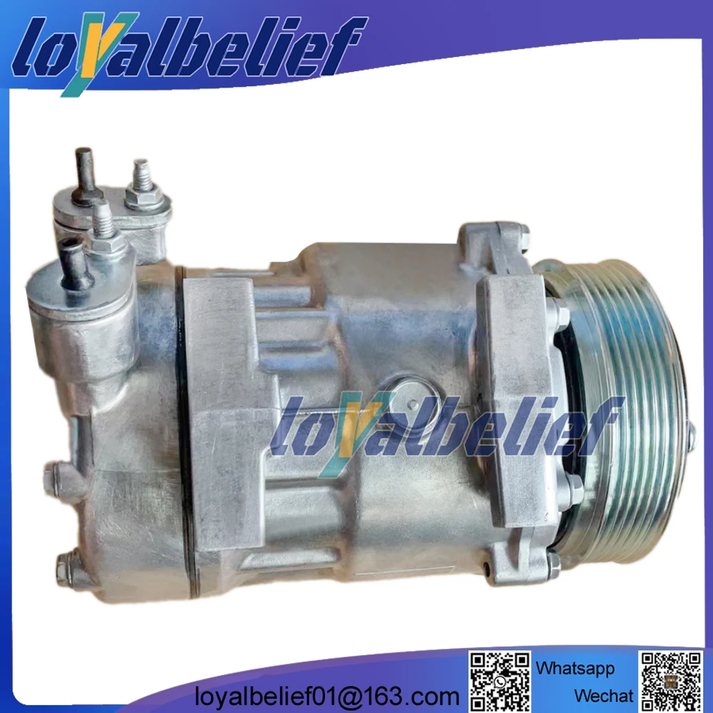 

7V16 Car AC Compressor For Lancia Fiat scud Peugeot 406 607 807 Citroen C5 C8 9645440480 9655421680 9659232180 9672865680 6453NL