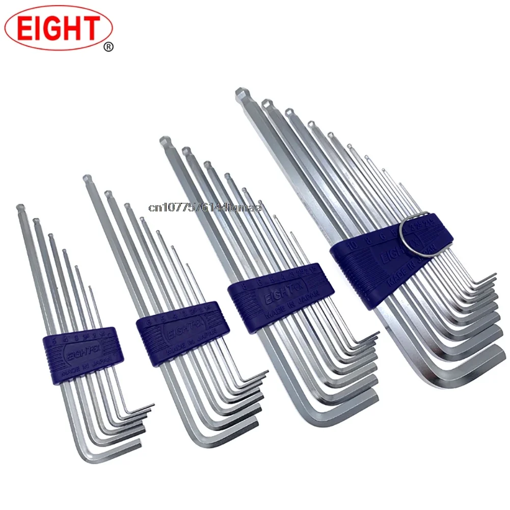 JAPAN EIGHT Hex Key Set 6-9PCS 1.5-10MM Ball End