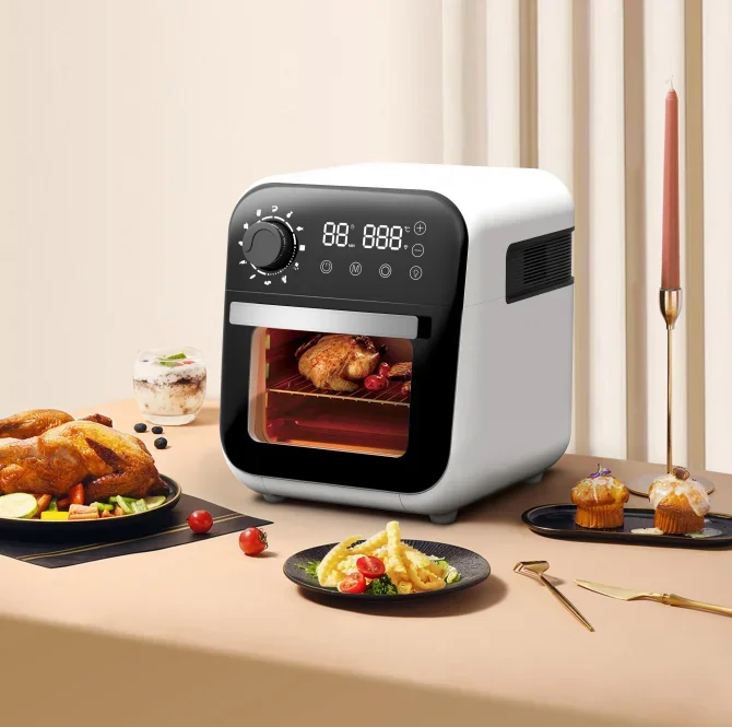 12L capacity Air Fryer Cute design Digital control Adjustable Thermostat Control Air Fryer Without Oil Oven