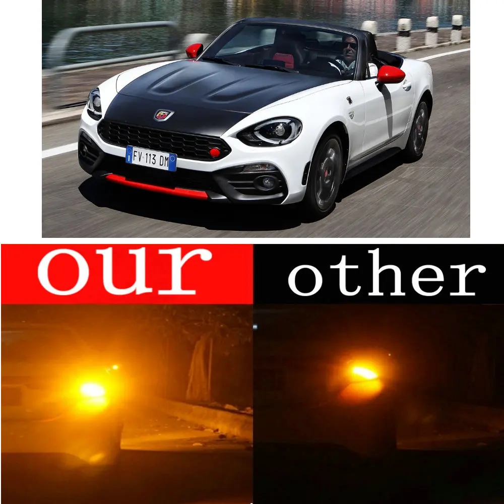 

For ABARTH 124 Spider - CABRIO 1.4 2016+ Front & Rear Turn Signal Lamp automotive goods Car Accessories Canbus 2pc