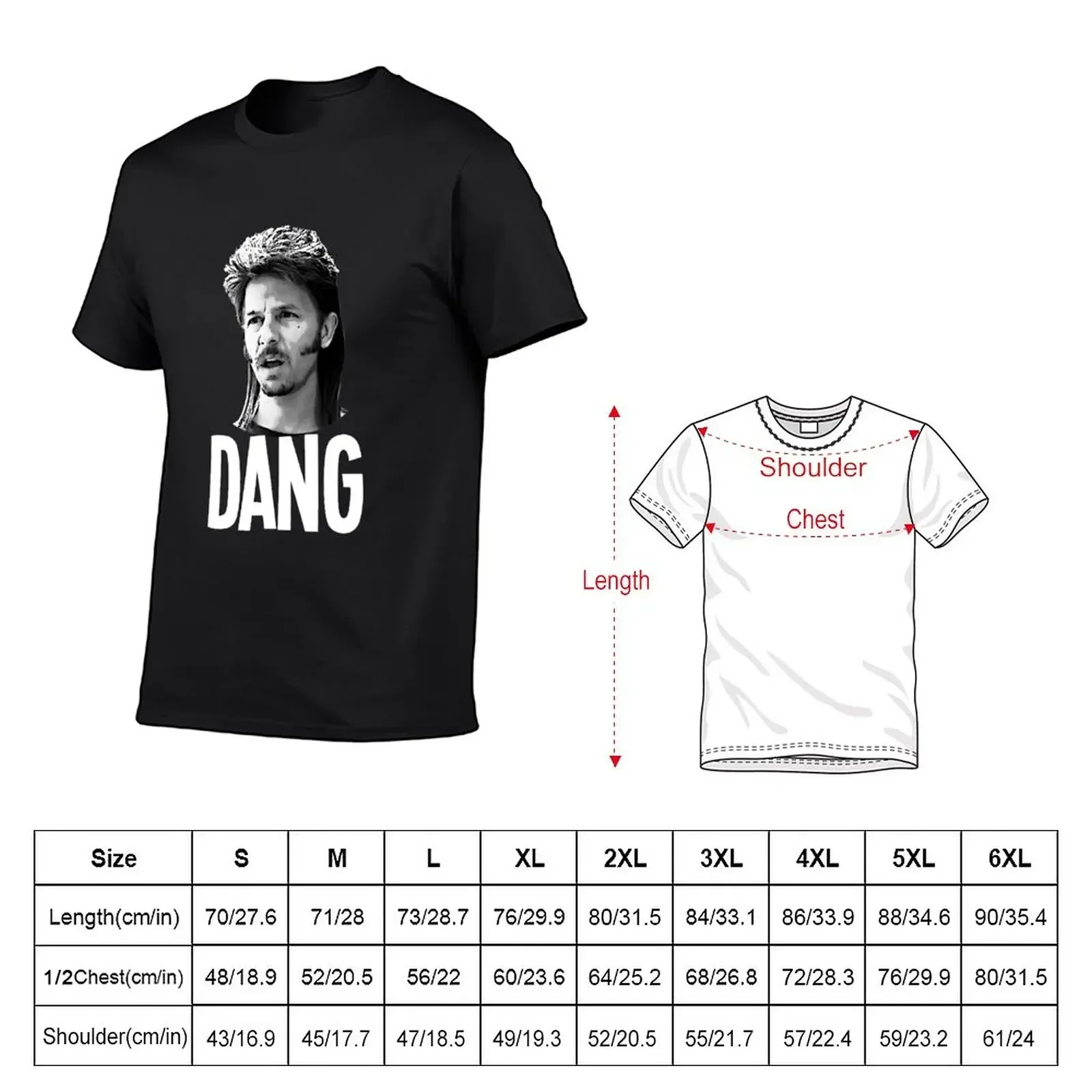 Retro Joe Dirt dang funny redneck mullet T-Shirt quick-drying tops funny t shirts for men