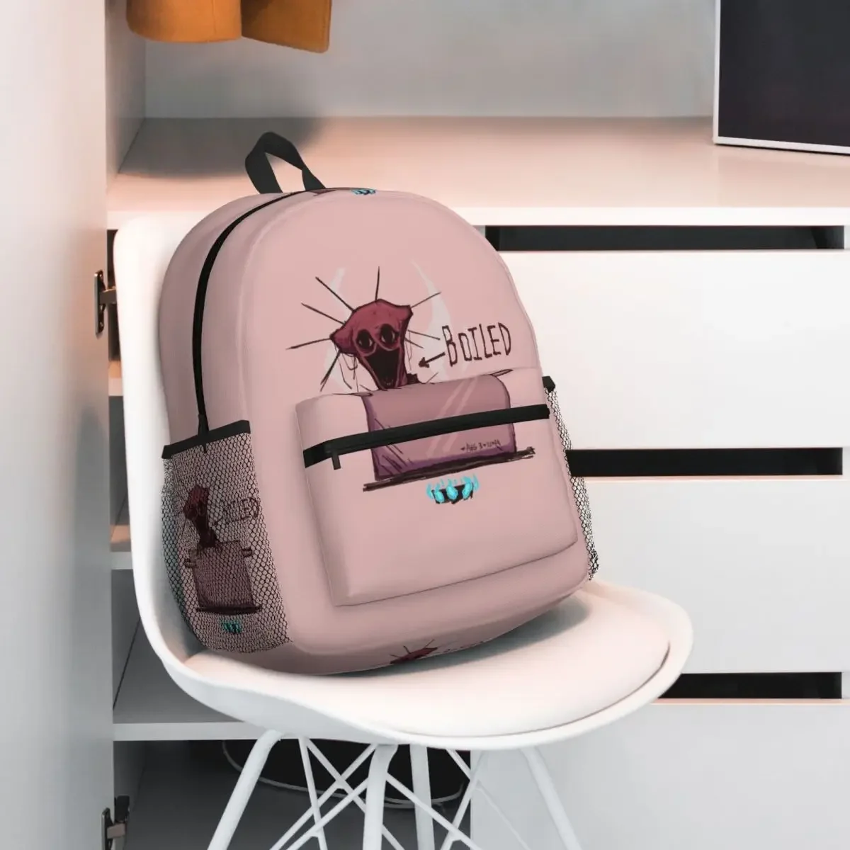 The Boiled One Cartoon Student Backpack School Bag Hiking Travel Daypack for Men Women Fashion Bookbag Shoulder Bags