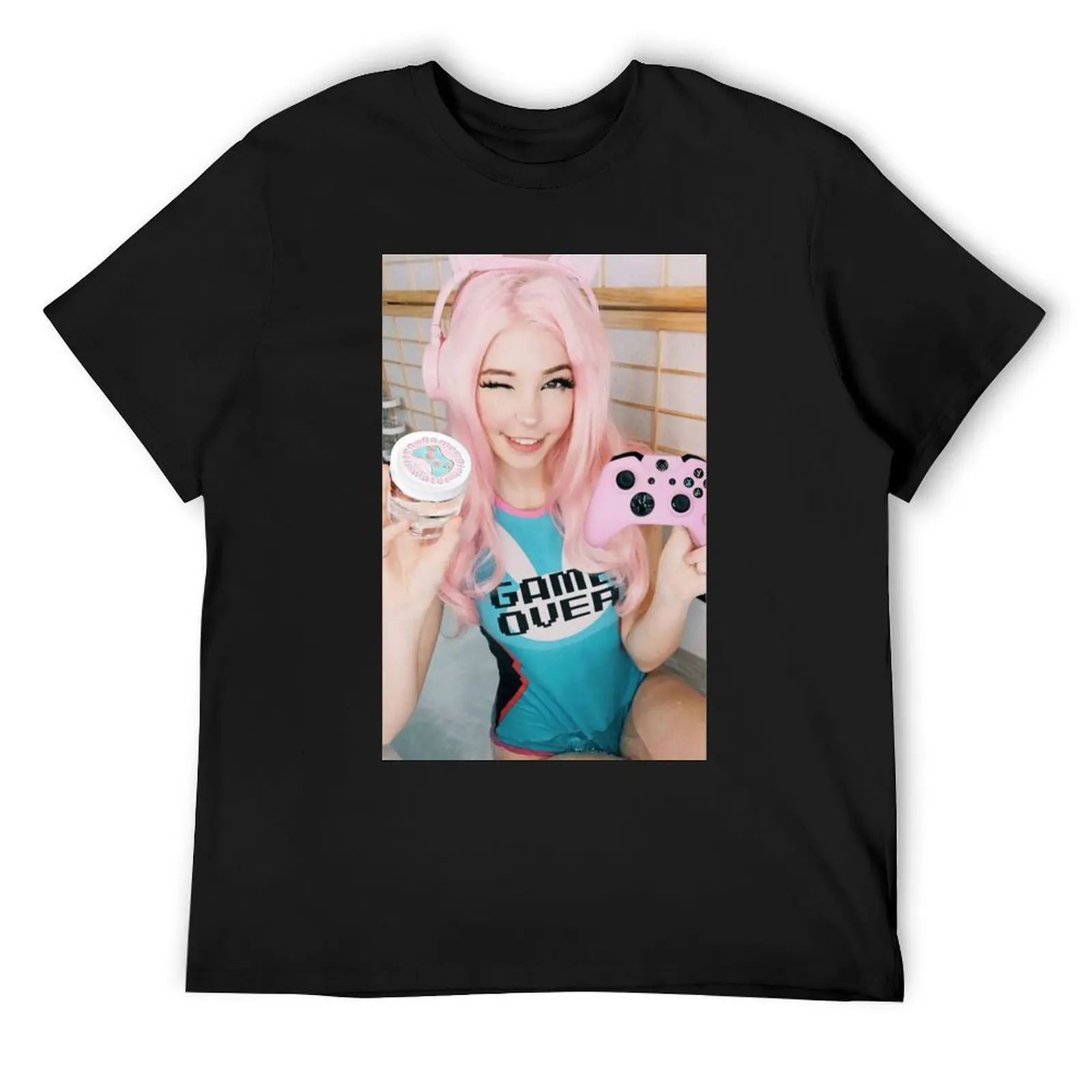 

Belle Delphine Gamer Girl T-Shirt summer tops plain t shirts for men graphic