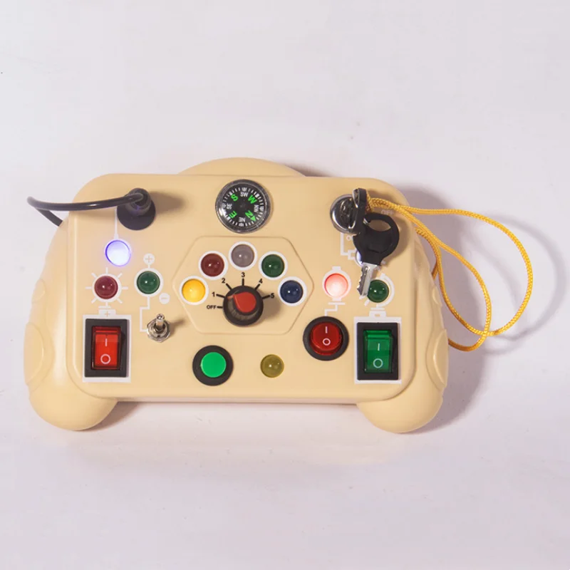 Busy Board Toy, Montessori Toy, Sensory Board, Light switches Toy,Learning Activities Toy, Travel Toy