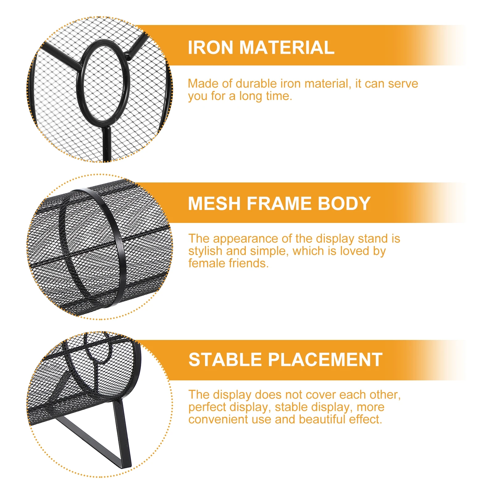 Hair Hoop Storage Rack Iron Durable Long Variety Headwear Stylish Home Bedroom Store ganization Jewelry Display Tool