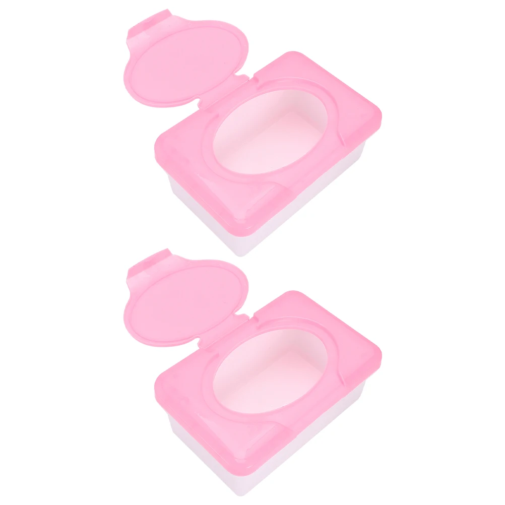 

2Pcs Eco Wet Tissue Box Plastic Household ganizer Wipes Storage Wet Tissue Box Napkin Container Practical