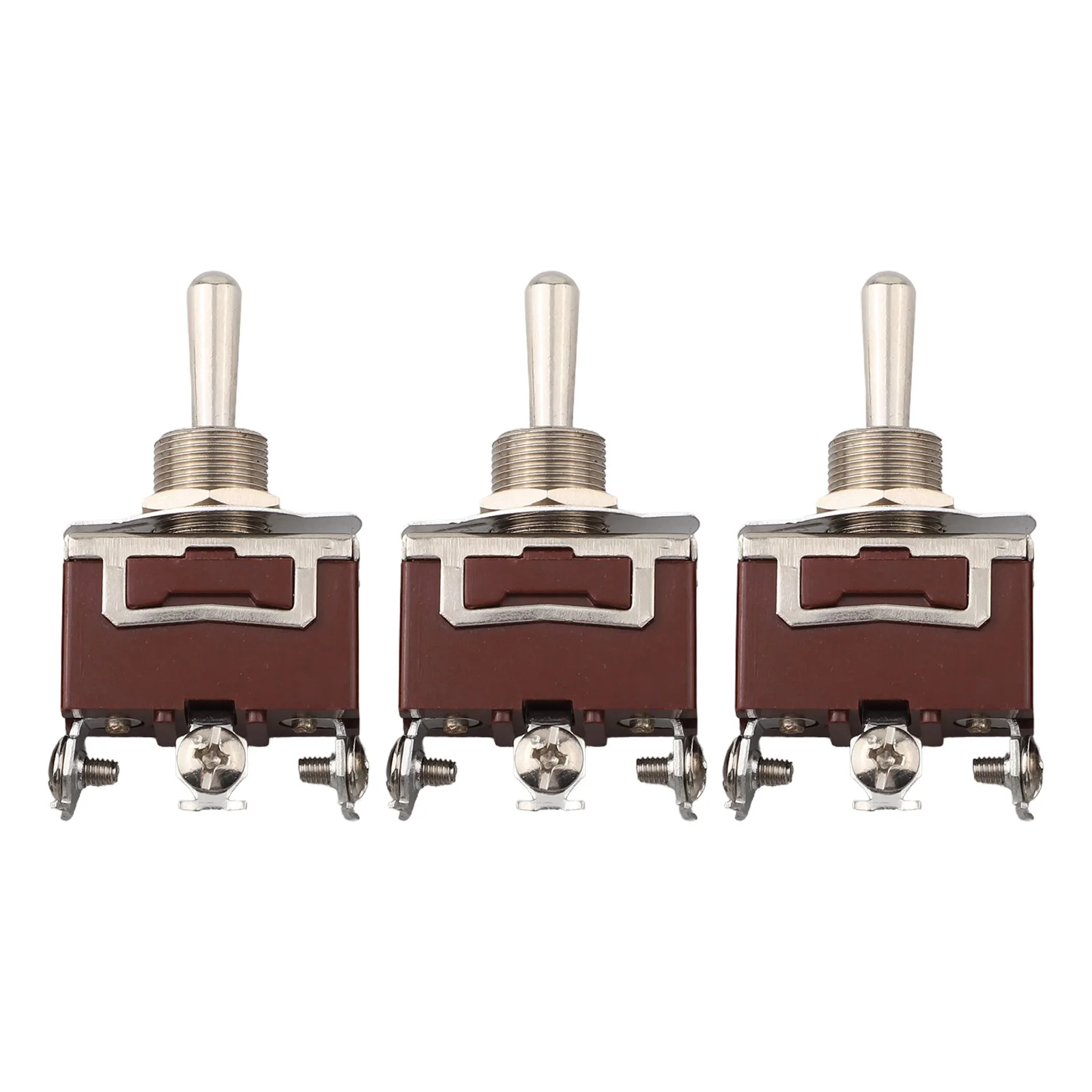

Electrical Equipment Toggle Switches Brown Color Reliable Conductivity Screw Terminals Single-pole Double-throw