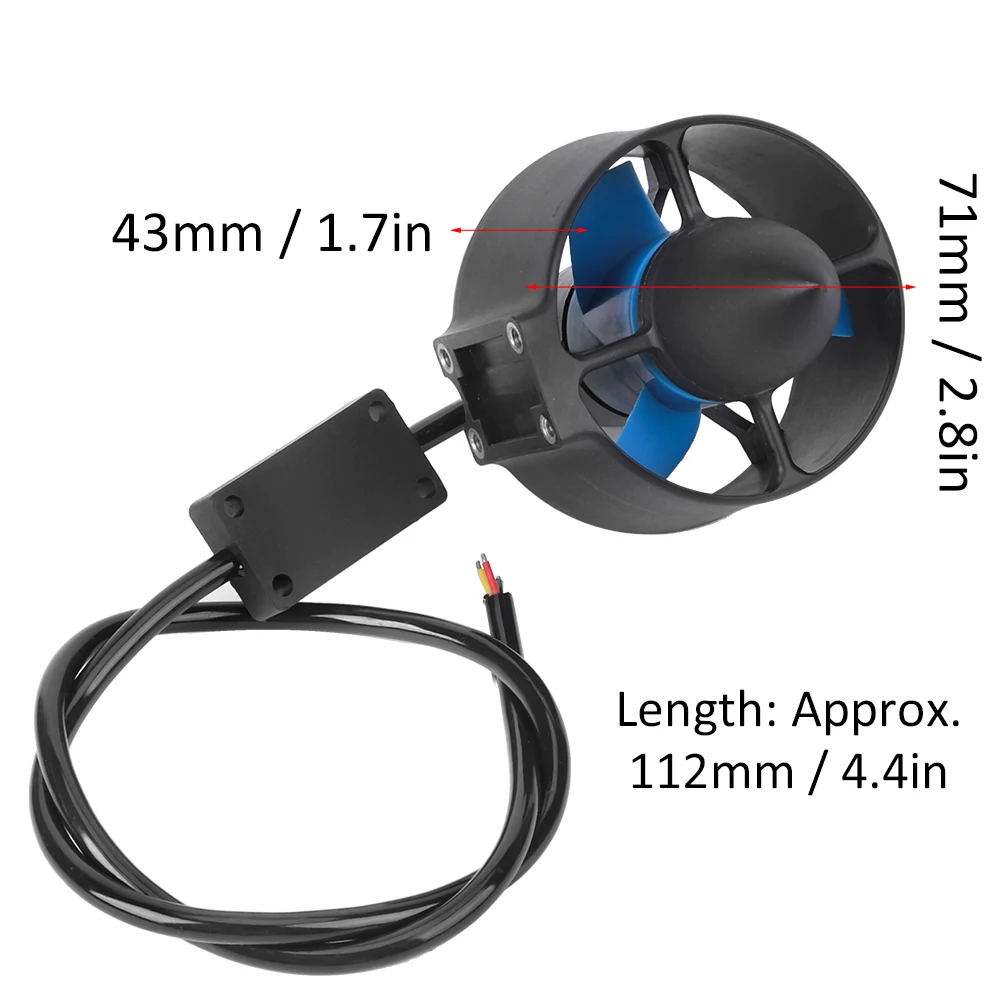 Propulseur d'eau basse puissance 560KV, étanche 300M, pour modèle de bateau RC (CCW) 560KV