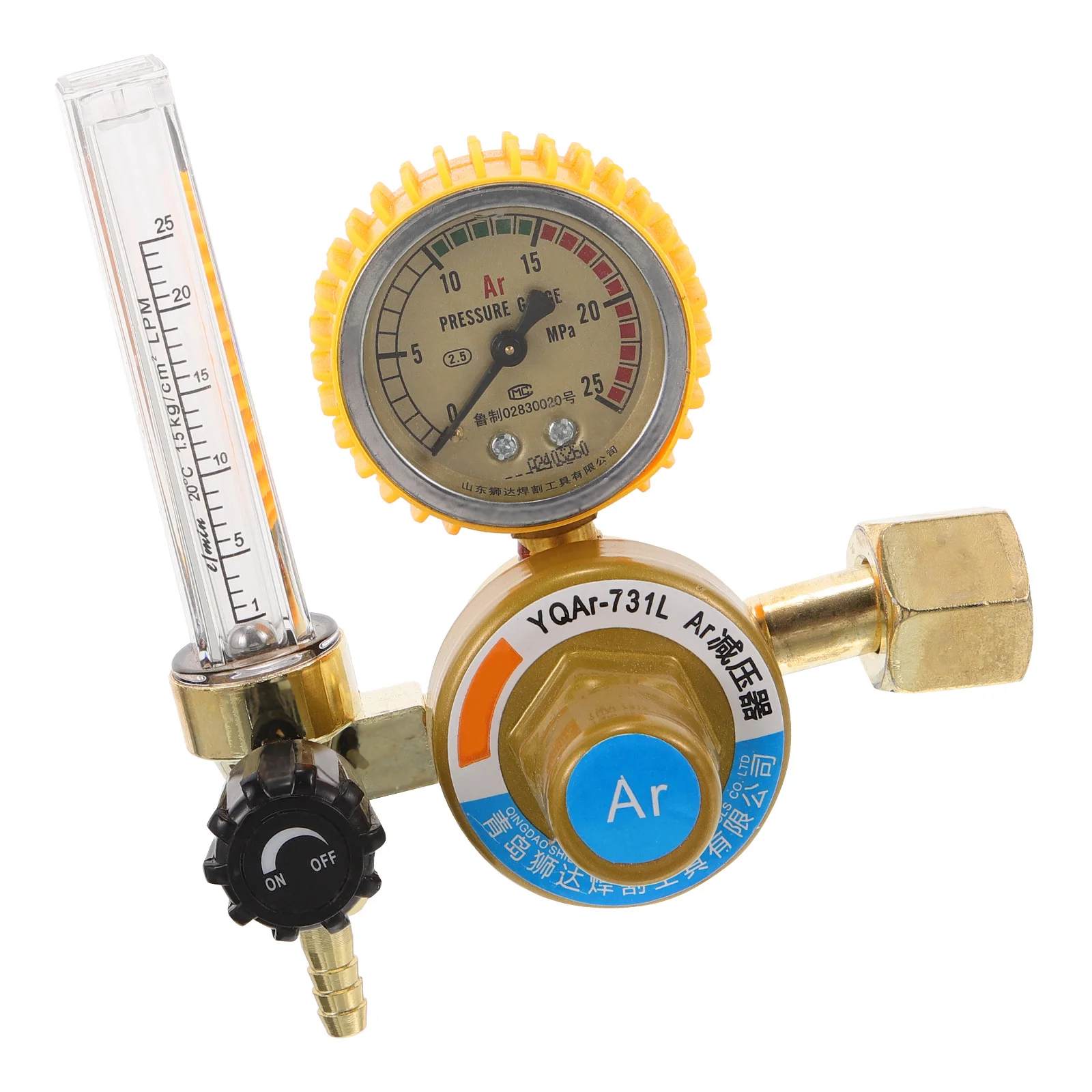 

Argon Gas Regulator Welder Gas Regulator Precise Flow Control Safety Features Pressure Gauge Indicator Durable Easy to Use
