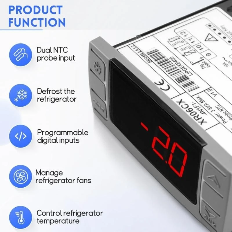 وحدة تحكم في درجة حرارة القناة المزدوجة معدات التبريد التجارية تصميم كفاءة في استخدام الطاقة