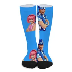 LazyTown-Chaussettes Chelsea ie et Sportacus Duo Design, Chaussettes pour hommes et femmes