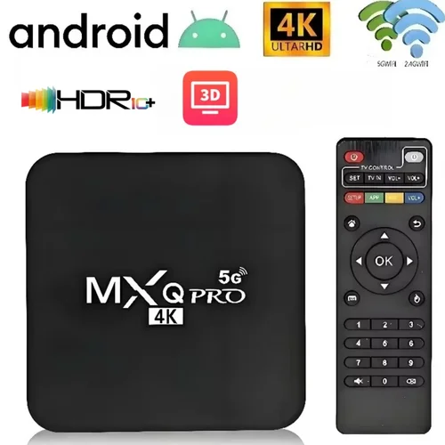 Versión Global MXQpro RK3229 Android Smart TV Box 4K reproductor multimedia TV BOX Control remoto TV decodificador IPTV Netflix YouTube