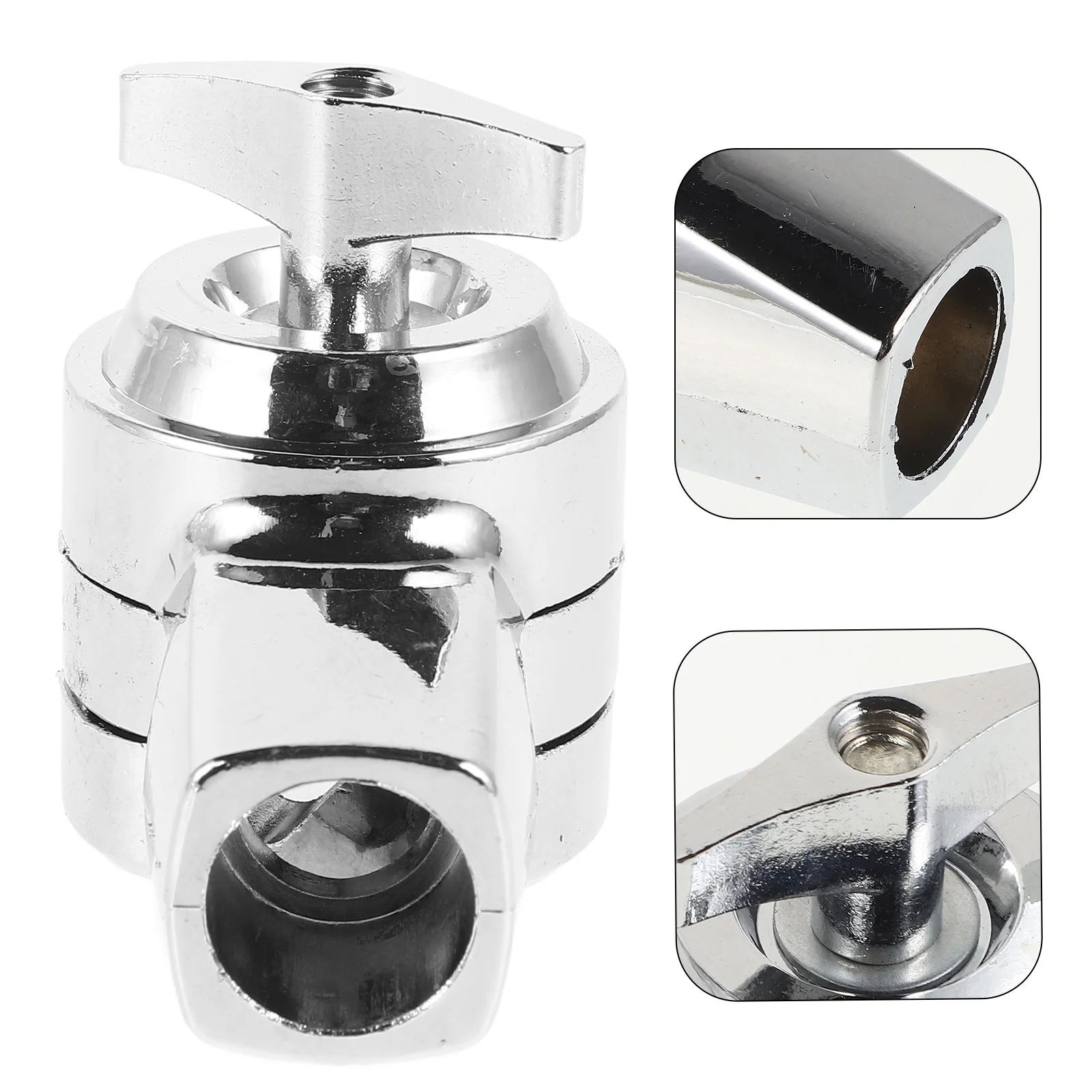 

Durable Metal Drum Connector Aluminum Alloy Cowbell Mount Suspension Clamp Drum Hoop Cymbal Stand Bracket Unisex Adult