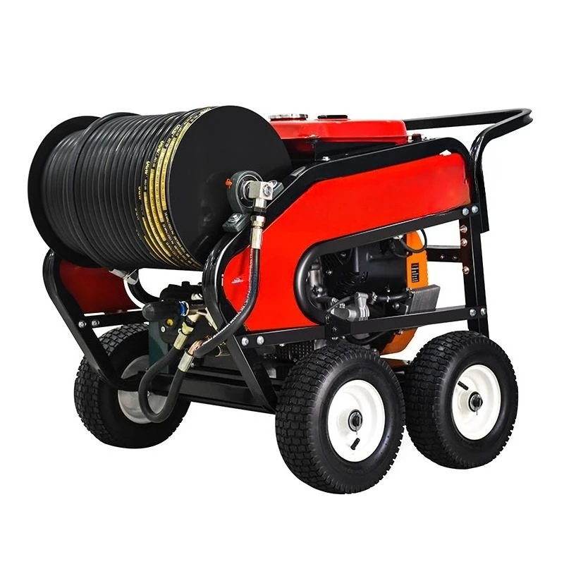 High pressure pipeline dredging cleaning machine