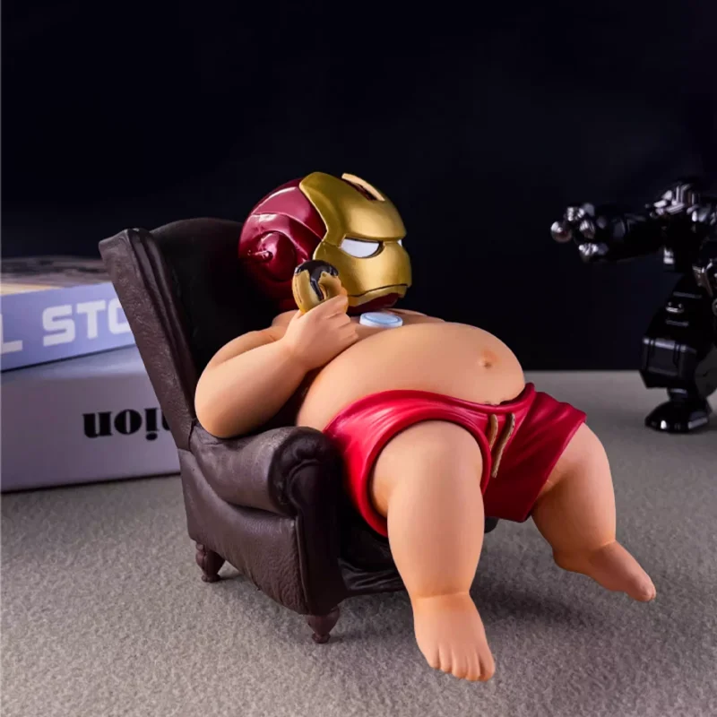 السمين الرجل الحديدي مضحك عمل الشكل الإبداعية المزحة الأخ العصرية لعبة سطح المكتب زخرفة شخصية تحصيل هدية عيد ميلاد #5