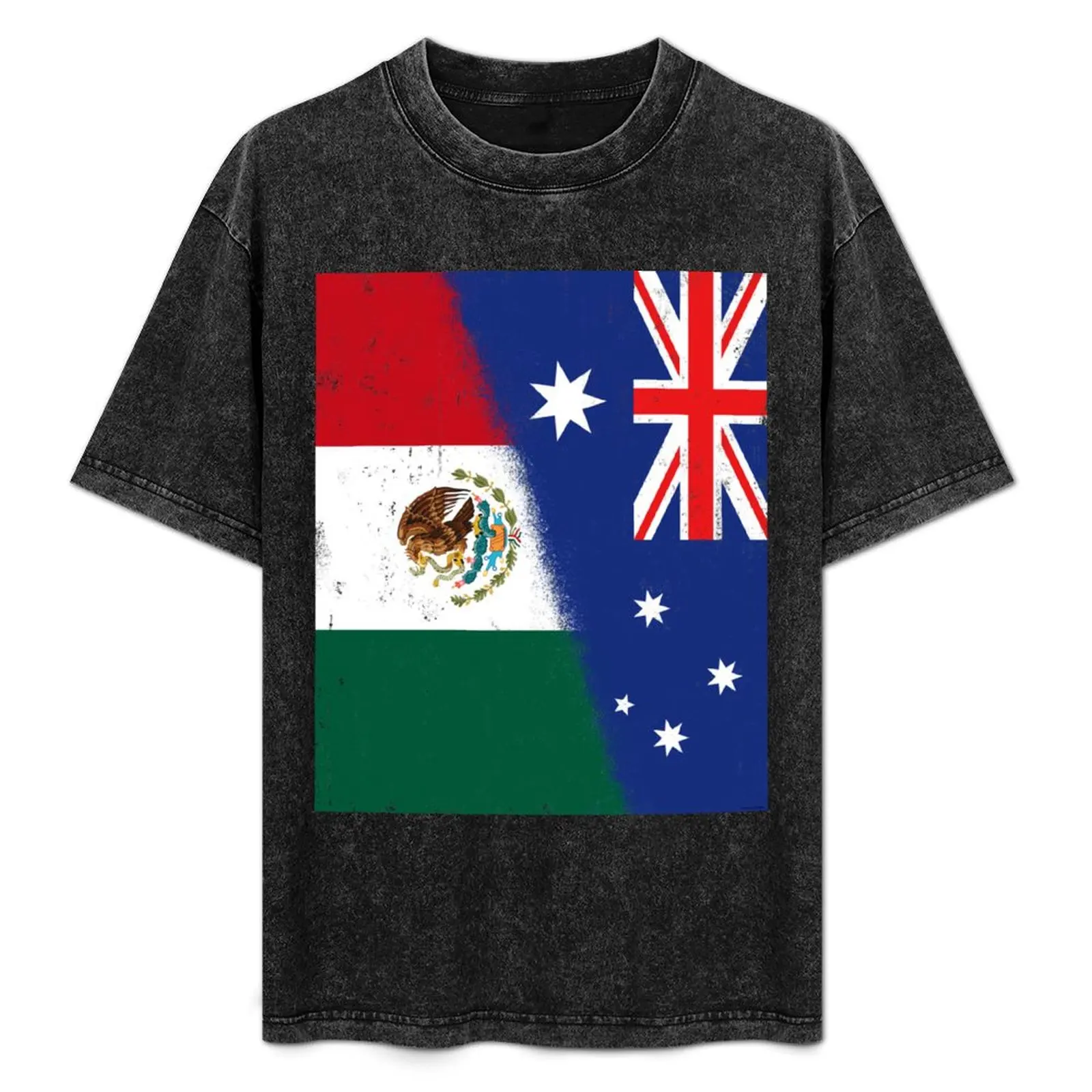 

Australia and Mexico Mix, Mexican and Australian Flags, Banderas de Mejico & Australia T-Shirt