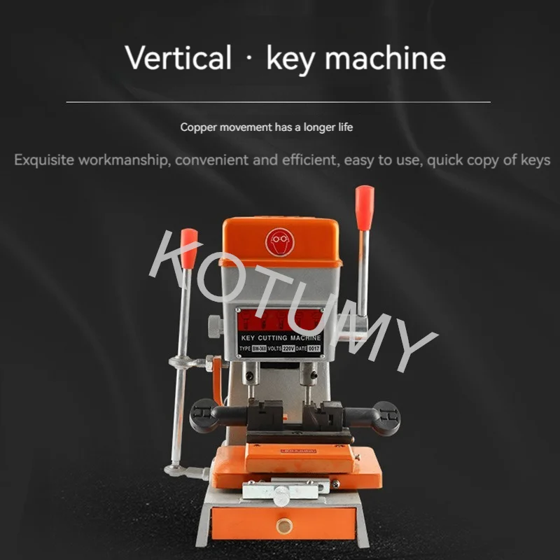 150W Key Duplicating Machine Vertical Key Cutting Machine End Milling Drill Making Door Keys Locksmith Supply 110V/220V