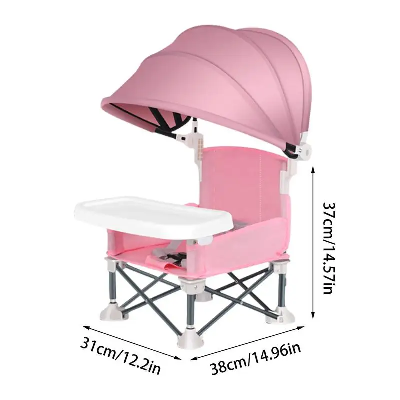 Foldable Toddler Feeding Chair Toddler Foldable Feeding Booster Seat Foldable Design Booster Seat For Outdoor Picnics Parties