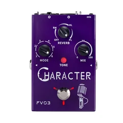 Character Vocal Effects Processor 6 Character Modes with Reverb Effects 48V Phantom Power