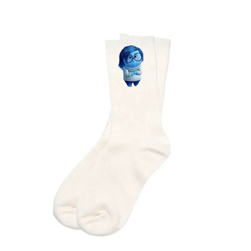 Neue Disney von innen nach außen 2 schwarz-weiße Socken Baumwolle Cartoon Grafik druck Unisex atmungsaktives und schweiß absorbieren des Geburtstags geschenk